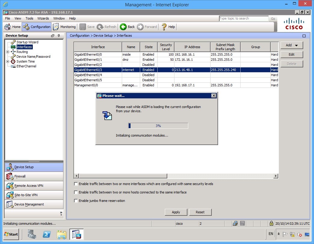 Figure 1.13 Cisco ASDM